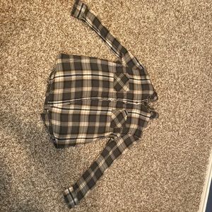 Green plaid shirt. NOBO